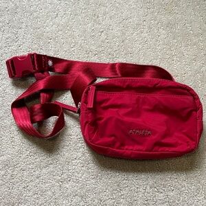 Athleta Cherry Red Belt Bag